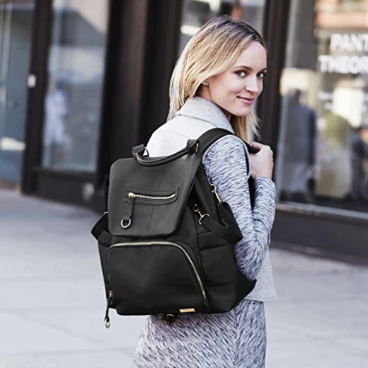 Skip Hop Chelsea Downtown Chic Diaper Backpack, Black - سكيب هوب - Image 4