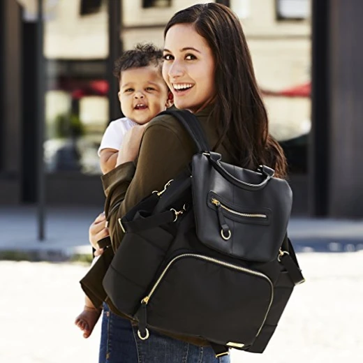 Skip Hop Chelsea Downtown Chic Diaper Backpack, Black - سكيب هوب - Image 6