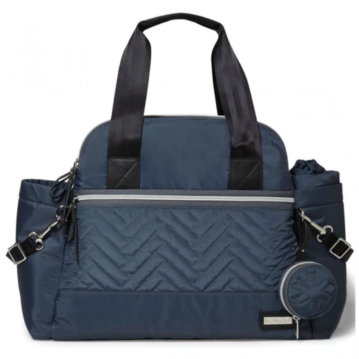 Skip Hop 6 Piece Suite Exclusive Diaper Satchel Set - Steel Grey - سكيب هوب - Image 2