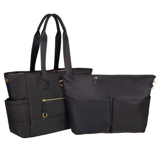 Skip Hop Chelhsea 2-in1 Downtown Chic Diaper Tote - Black - سكيب هوب - Image 2