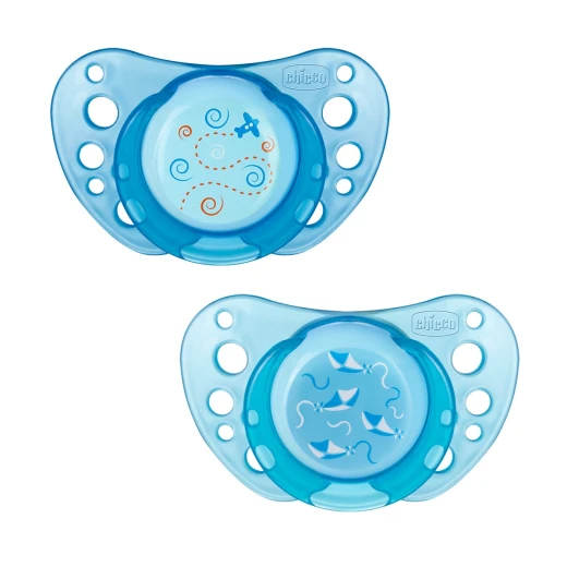 Chicco Physio Air Soothers (0-6M), Blue Chicco Physio Air Soothers (0-6M), Blue