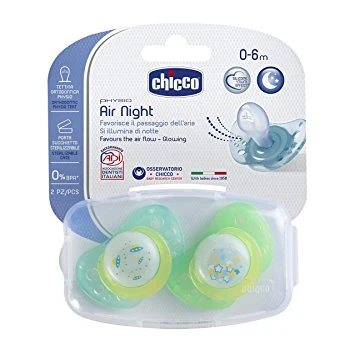 Chicco Physio Air Soothers (0-6M) Green Chicco Physio Air Soothers (0-6M) Green