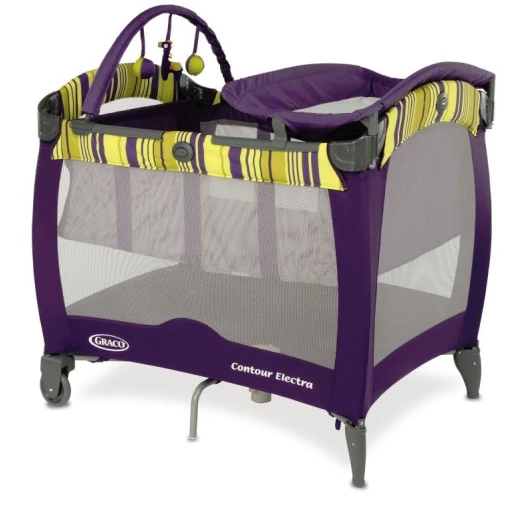 Graco Contour Electra Travel Cot - Blackberry Graco Contour Electra Travel Cot - Blackberry