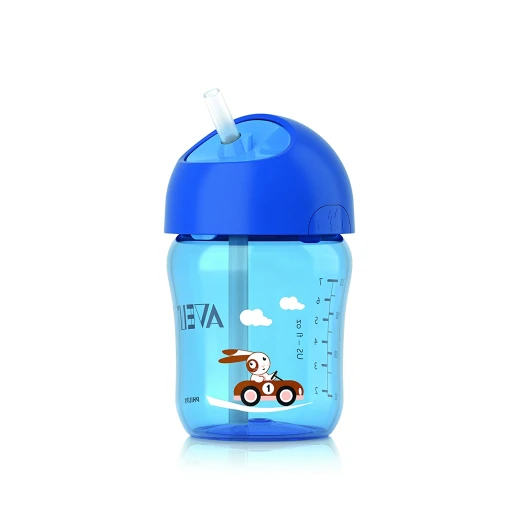 Philips Avent Straw Cup, 260ml - (الازرق) Philips Avent Straw Cup, 260ml - (الازرق)