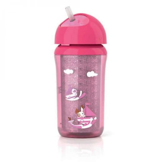 Avent Insulated Cup With Straw 260 Ml - Pink Avent Insulated Cup With Straw 260 Ml - Pink