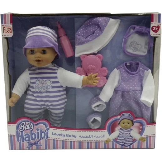 Baby Habibi Basic 13" Loving Baby Set2 - نيو بوي - Image 2