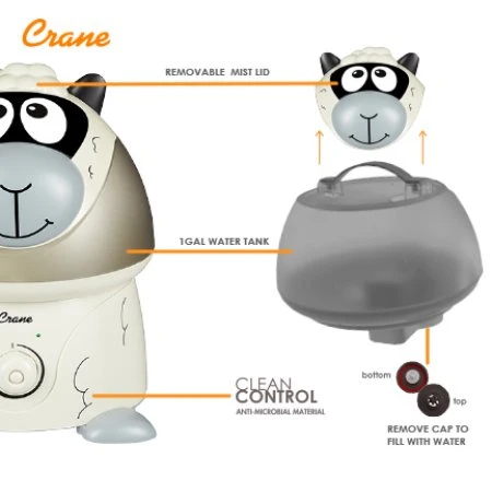 Crane Adorable Ultrasonic Cool Mist Humidifier -  Sheep - كرين - Image 2