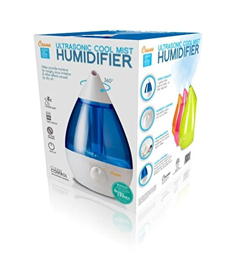Crane Drop Ultrasonic Cool Mist Humidifier – Blue and White - كرين - Image 6