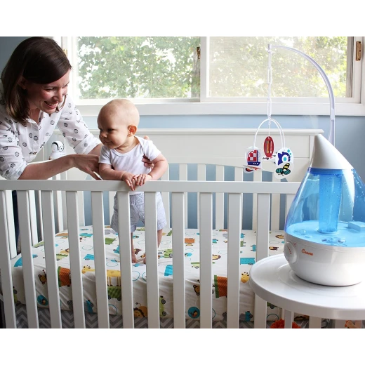 Crane Drop Ultrasonic Cool Mist Humidifier – Blue and White - كرين - Image 4