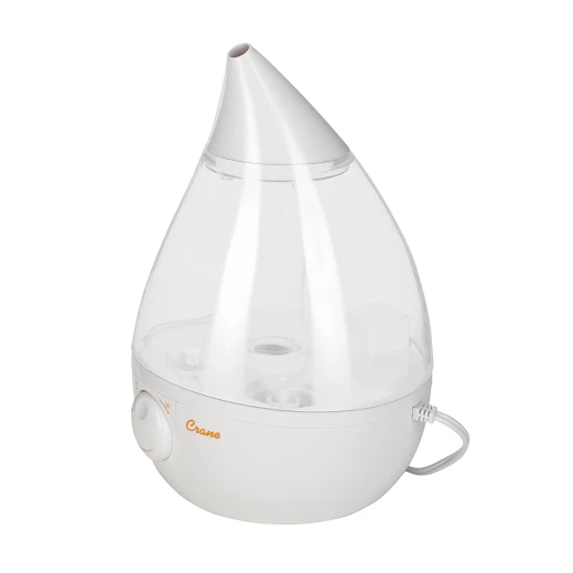 Crane Drop Ultrasonic Cool Mist Humidifier – Clear and White - كرين - Image 2