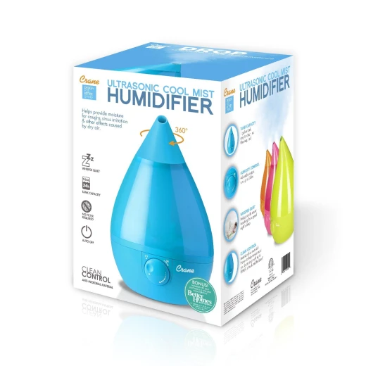 Crane Drop Ultrasonic Cool Mist Humidifier - Aqua - كرين - Image 3