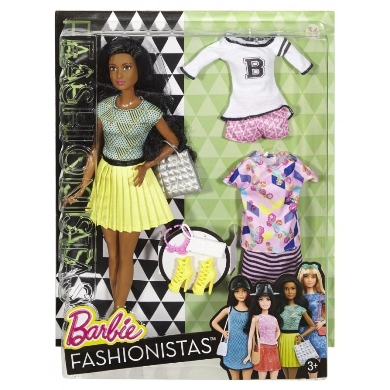 BARBIE FASHION AND BEAUTY - Fashionistas doll with 2 extra dress - 2 - باربي