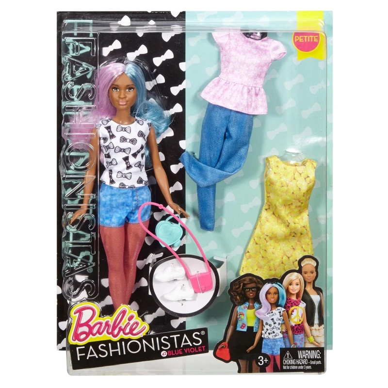 BARBIE FASHION AND BEAUTY - Fashionistas doll with 2 extra dress - 3 - باربي