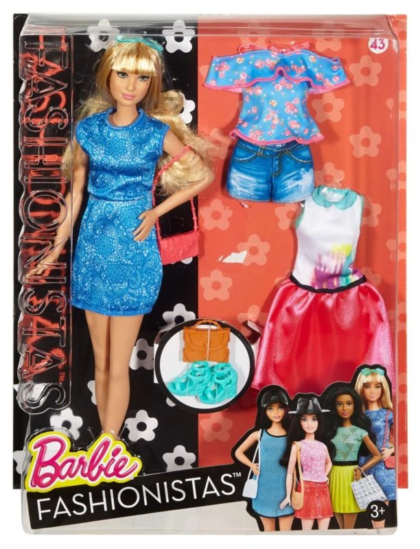 BARBIE FASHION AND BEAUTY - Fashionistas doll with 2 extra dress - 4 - باربي