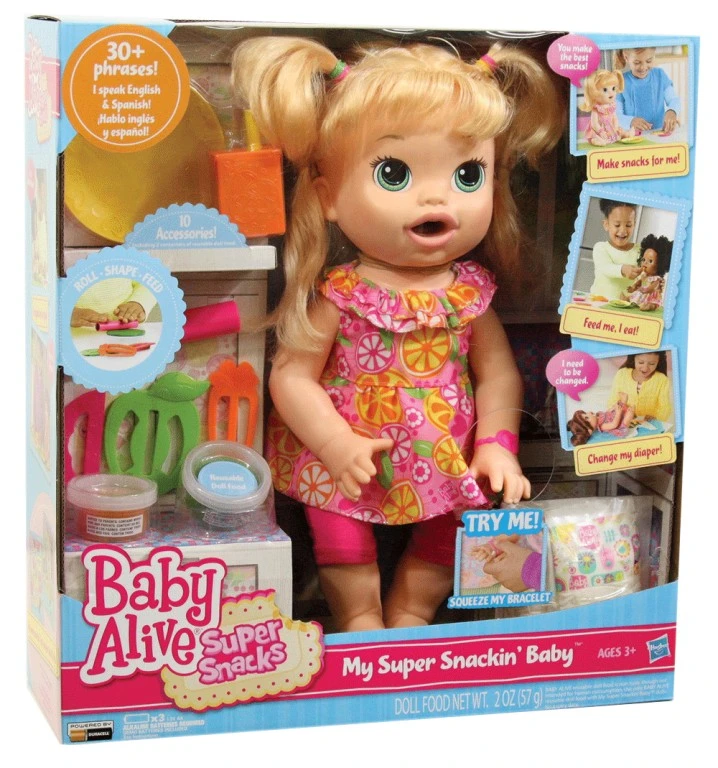 Baby Alive My Super Snackin Baby - بيبي ألايف