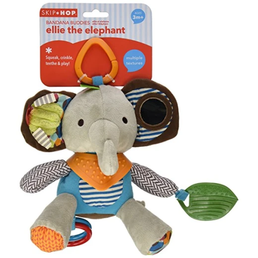 Skip Hop Bandana Buddies Soft Activity Toy, Elephant - سكيب هوب - Image 2