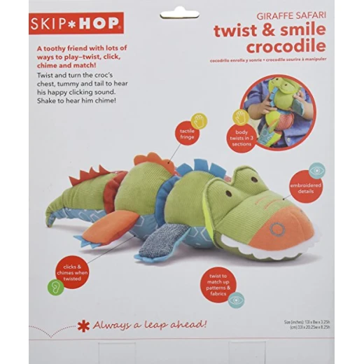 Skip Hop Giraffe Safari Twist and Smile Toy, Crocodile - سكيب هوب - Image 2