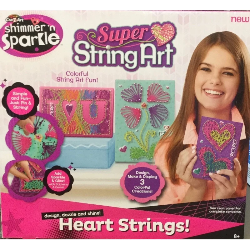 CRA-Z-ART SHIMMER N SPARKLE SUPER STRING ART LOVE - نيو بوي