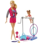 Barbie Gymnastic Coach Dolls & Playset - باربي