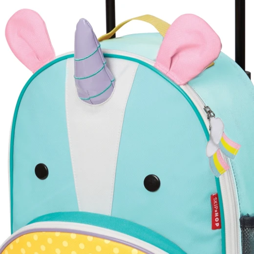 Skip Hop Zoo Little Kid Travel Rolling Luggage Backpack - Unicorn - Skip Hop - Image 2