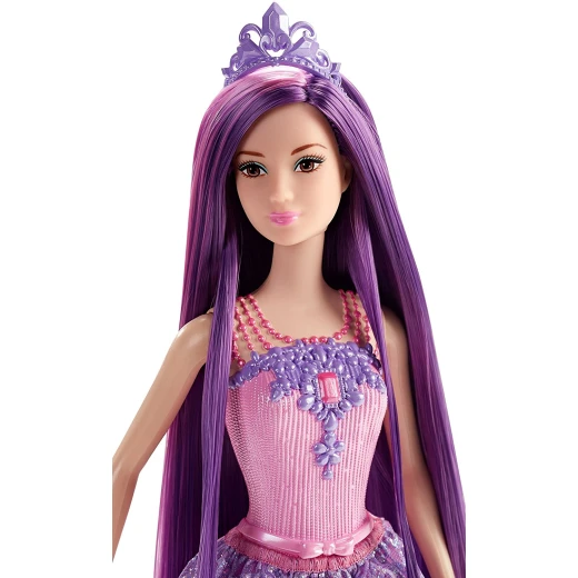 Barbie Endless Hair Kingdom Princess Doll, Purple - باربي - Image 2