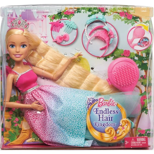 Barbie Endless Hair Kingdom 17" Princess Doll, Blonde - باربي - Image 6