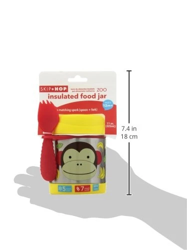 Skip Hop Zoo Insulated Food Jar - Monkey - Skip Hop - Image 6