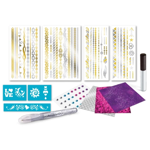 Cra Z Art Fab Foilz Jewelry Glitz N Glam Foil Tattoo Set Box - نيو بوي - Image 2