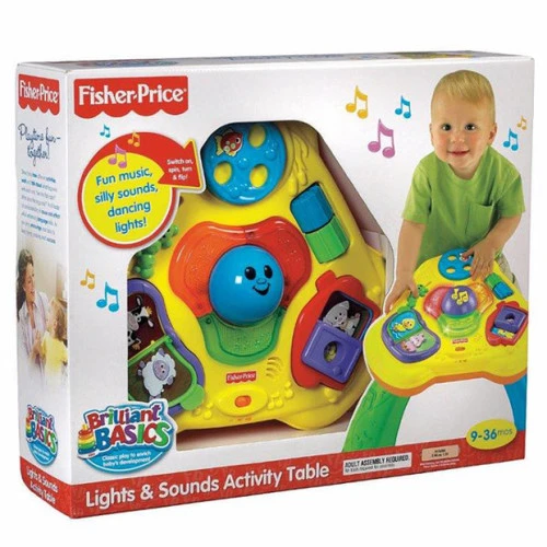 FISHER PRICE - BRILLIANT BASICS LIGHTS & SOUNDS ACTIVITY TABLE - فيشر برايس - Image 3