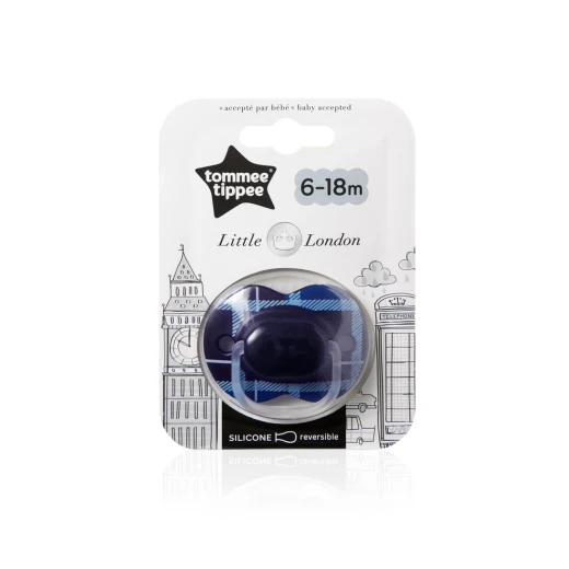 Tommee Tippee Little London Pacifier, 6-18 months, Dark Blue Tommee Tippee Little London Pacifier, 6-18 months, Dark Blue