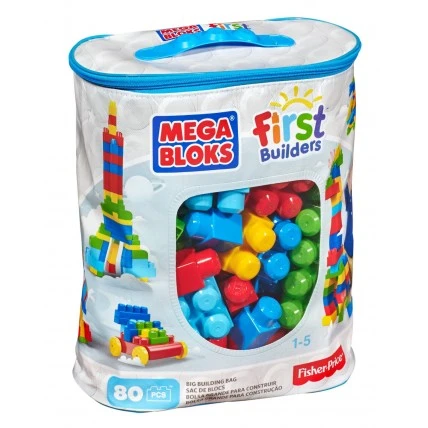 Mega Bloks First Builders Bag 80Pcs - ميجا بلوكس