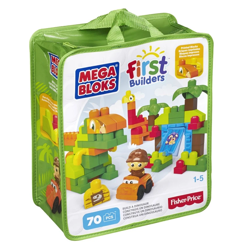 Mega Bloks First Builders Build a Dinosaur - ميجا بلوكس
