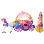 Barbie Rainbow Princess Carriage and Doll - باربي