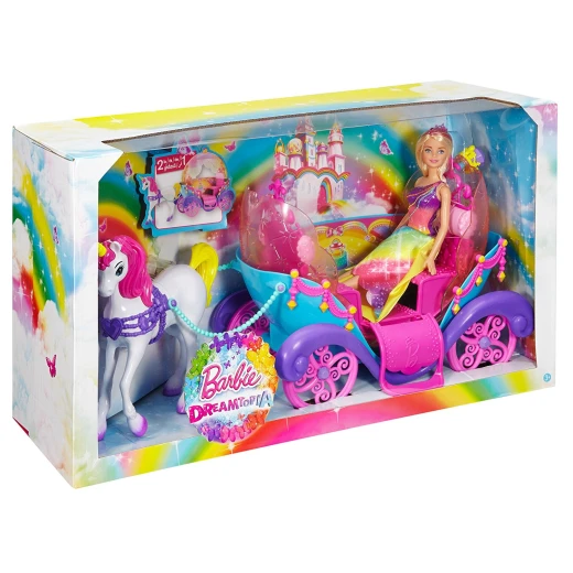 Barbie Rainbow Princess Carriage and Doll - باربي - Image 2