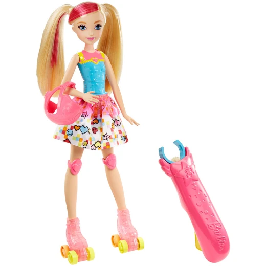 Barbie Video Game Hero Light-up Skates Barbie Doll Barbie Video Game Hero Light-up Skates Barbie Doll