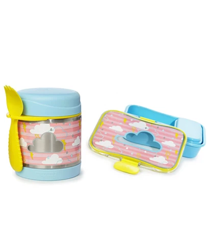 Skip Hop Insulated Food Jar & Lunch Kit - Cloud - سكيب هوب