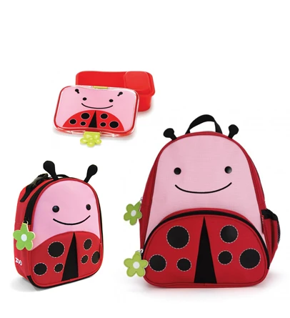 حقيبة ظهر Skip Hop Zoo Little KId ، حقيبة لانشي وغداء - Ladybug - سكيب هوب