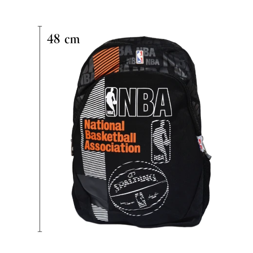 NBA Gray-Black & Orange BackPack-48cm NBA Gray-Black & Orange BackPack-48cm