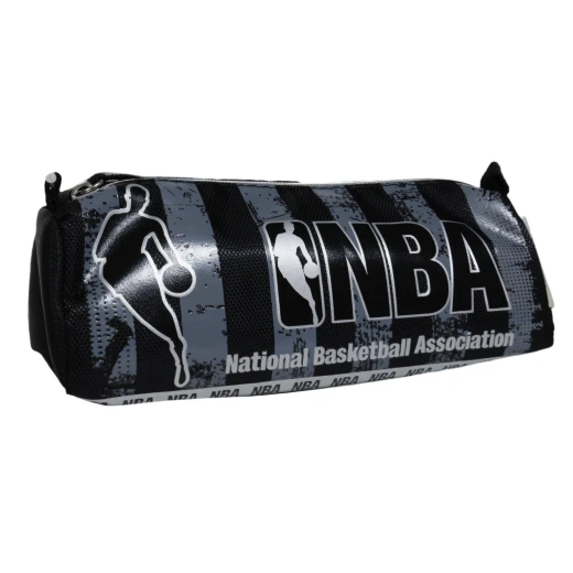 NBA Black & Gray Pencil Bag NBA Black & Gray Pencil Bag