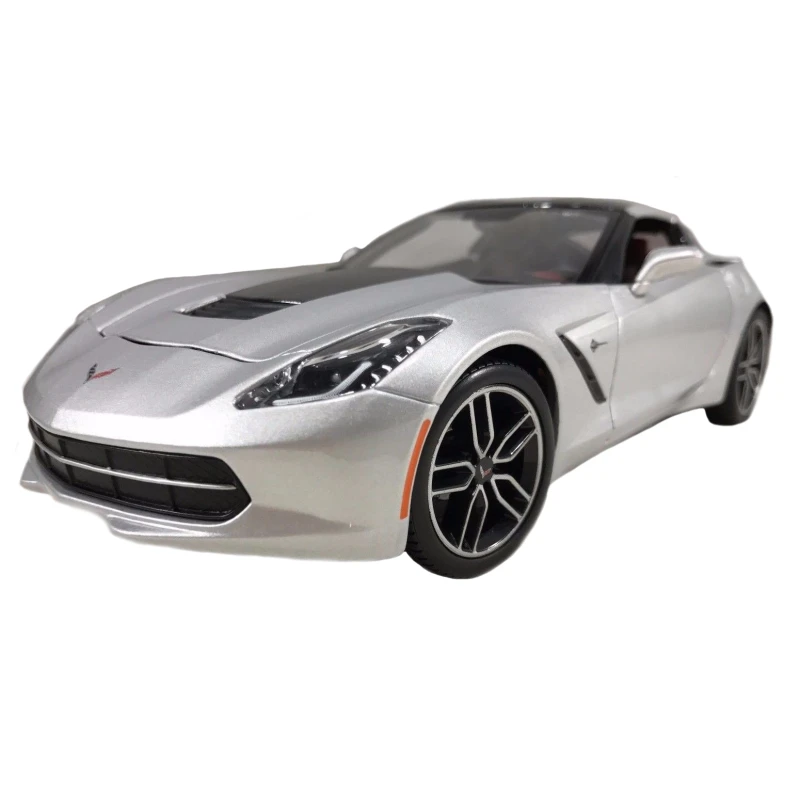 Maisto Chevrolet Corvette C7 Stingray Z51 2014 Silver 1/18 Exclusive Edition - مايستو