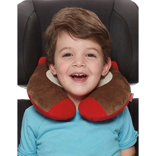 Skip Hop Zoo Little Kid and Toddler Travel Neck Rest, Monkey - Skip Hop - Image 2