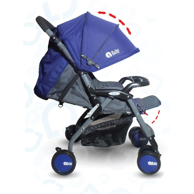 عرباية للأطفال من إي بيبي, اللون الأزرق - إي بيبي