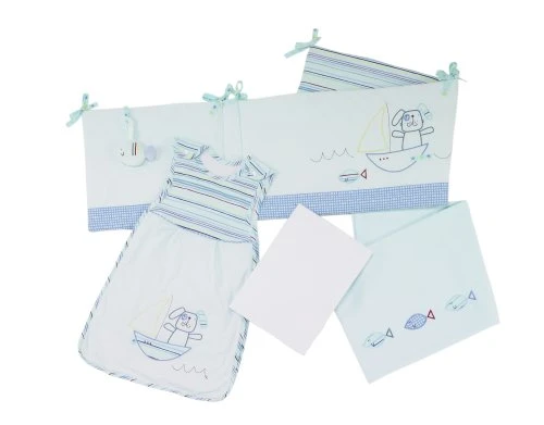 Lollipop Lane Fish and Chips New Born Bedding Bale (Baby Sleeping Bag, Cot bed Fitted Sheet, Flat Sheet and Bumper) Lollipop Lane Fish and Chips New Born Bedding Bale (Baby Sleeping Bag, Cot bed Fitted Sheet, Flat Sheet and Bumper)