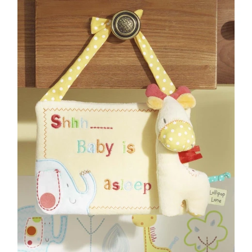 Lollipop Lane Tiddly Wink Safari Giraffe Door Hanger Lollipop Lane Tiddly Wink Safari Giraffe Door Hanger