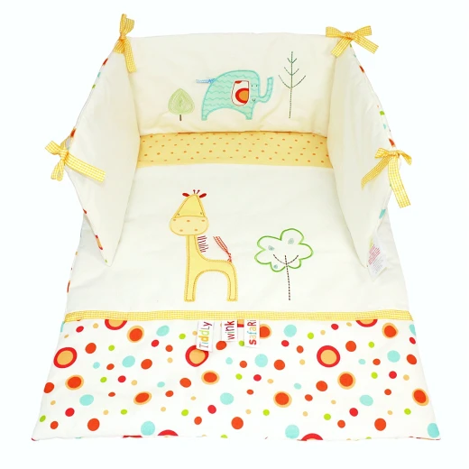 Lollipop Lane Tiddly Wink Safari Crib Quilt and Bumper Set - لوليبوب لين - Image 2