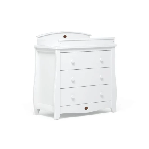 Boori Sleigh 3 Drawer chest - White - بوري - Image 2