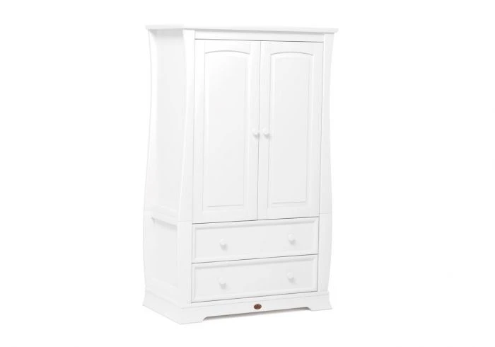 Boori Sleigh Wardrobe - White - بوري