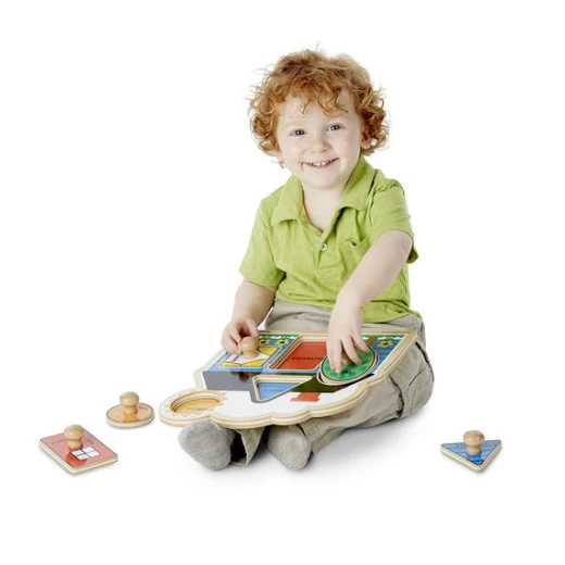 Melissa & Doug First Shapes Jumbo Knob - 5 Pieces - ميليسا اند دوج - Image 4