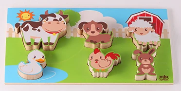 Edu Fun chunky puzzle farm animals Edu Fun chunky puzzle farm animals