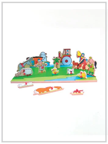 Edu Fun Sided Play Board (Egyptian farm) - إديو فن - Image 3